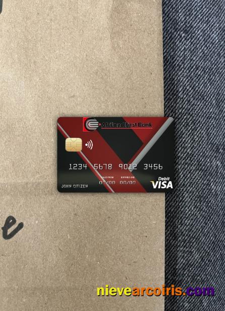 Congo Afriland First bank visa card photolook